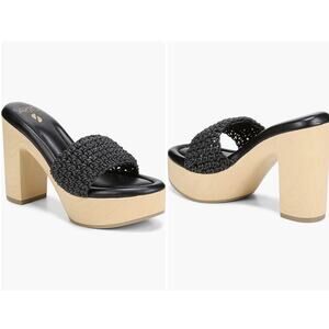 Sarto by Franco Sarto Wendy Platform Clog Heel sandals shoe size 7